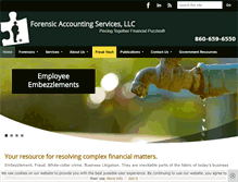 Tablet Screenshot of forensicaccountingservices.com